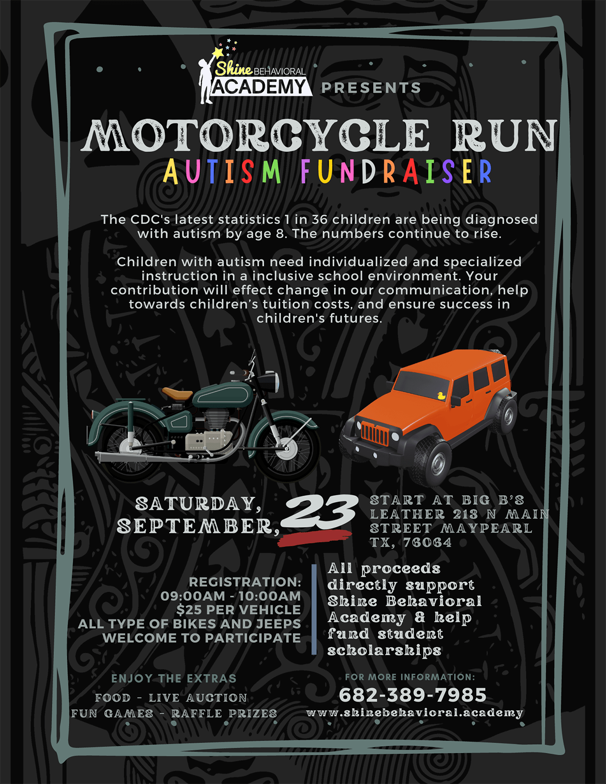 Motorcycle Run Autism Fundraiser Event!